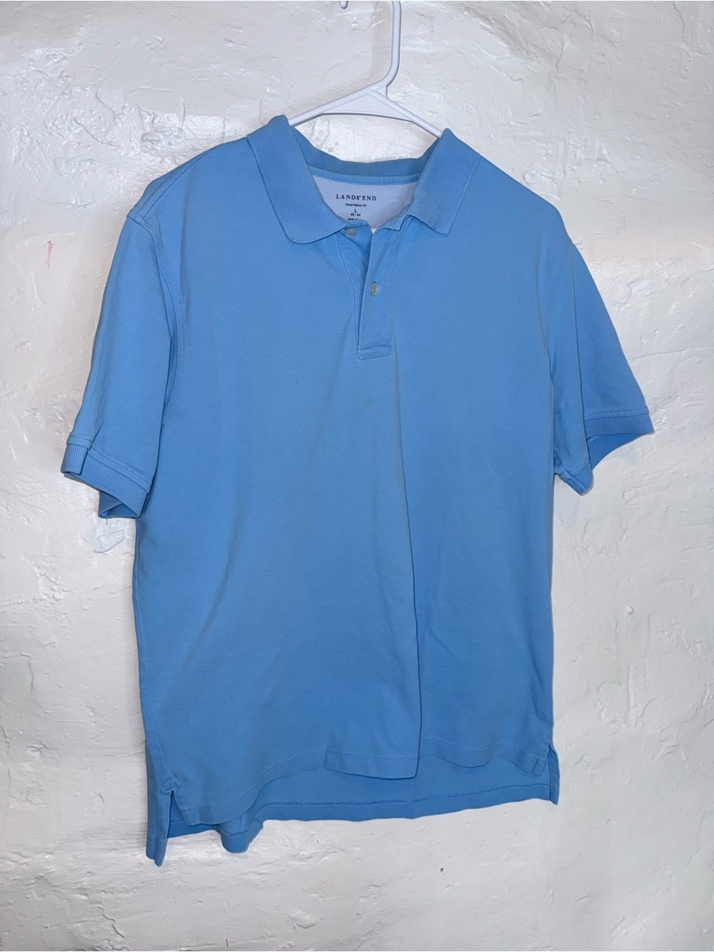 Lands' End Men's Sky Blue Polo